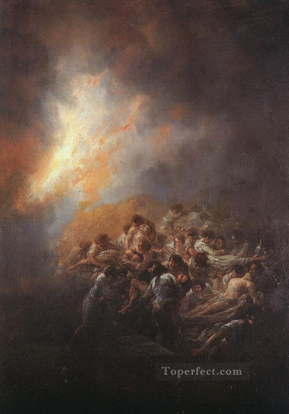 El Fuego Romántico moderno Francisco Goya Pintura al óleo